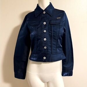 NWOT…Parasuco Blue metallic Jacket , Size: MM